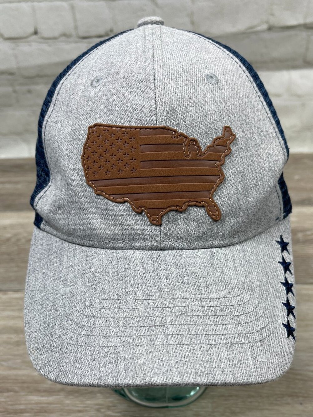 NEW UNITED STATES NAVY AMERICA PATCH TRUCKER STYLE MESH BACK MENS HAT